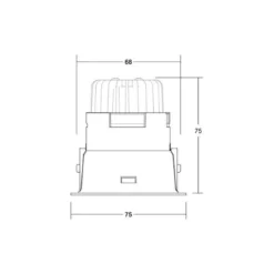 BRUMBERG foco LED Binato caja de conexiones atenuable blanco