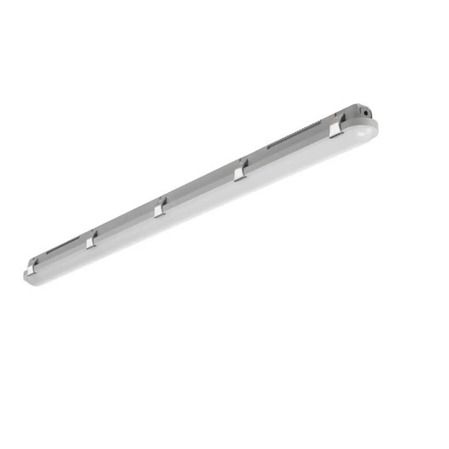 BRUMBERG Humid One, luminaria con difusor y iluminación de emergencia, 119 cm