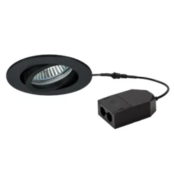 BRUMBERG Loop-R Foco LED empotrable 927 atenuable negro