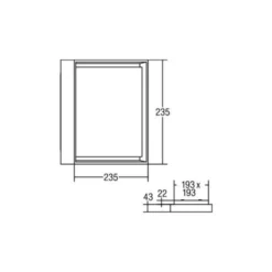 BRUMBERG 60108 plafón LED, cuadrado
