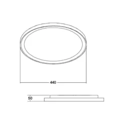 BRUMBERG Sunny Midi Lámpara de techo LED RC CCT blanco