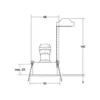 BRUMBERG Tirrel foco empotrable GU10 profundo, redondo, negro