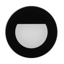 BRUMBERG Wall Kit68 foco plano redondo negro