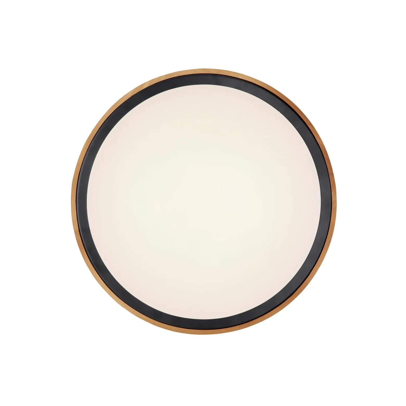 Bruno Plafón LED con marco de madera CCT Ø 44 cm