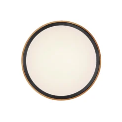 Bruno Plafón LED con marco de madera CCT Ø 44 cm