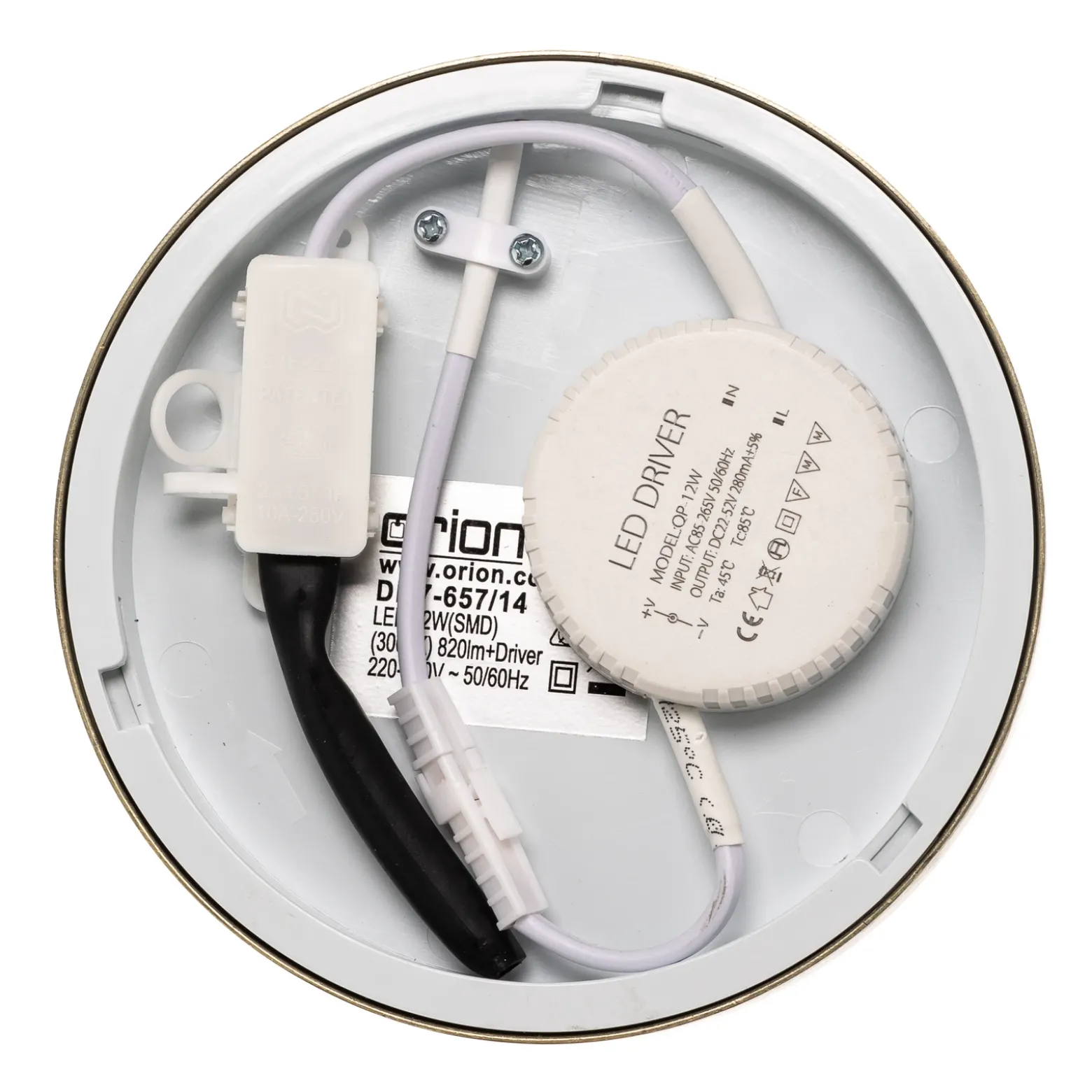 Bully Plafón LED con aspecto patinado, Ø 14 cm