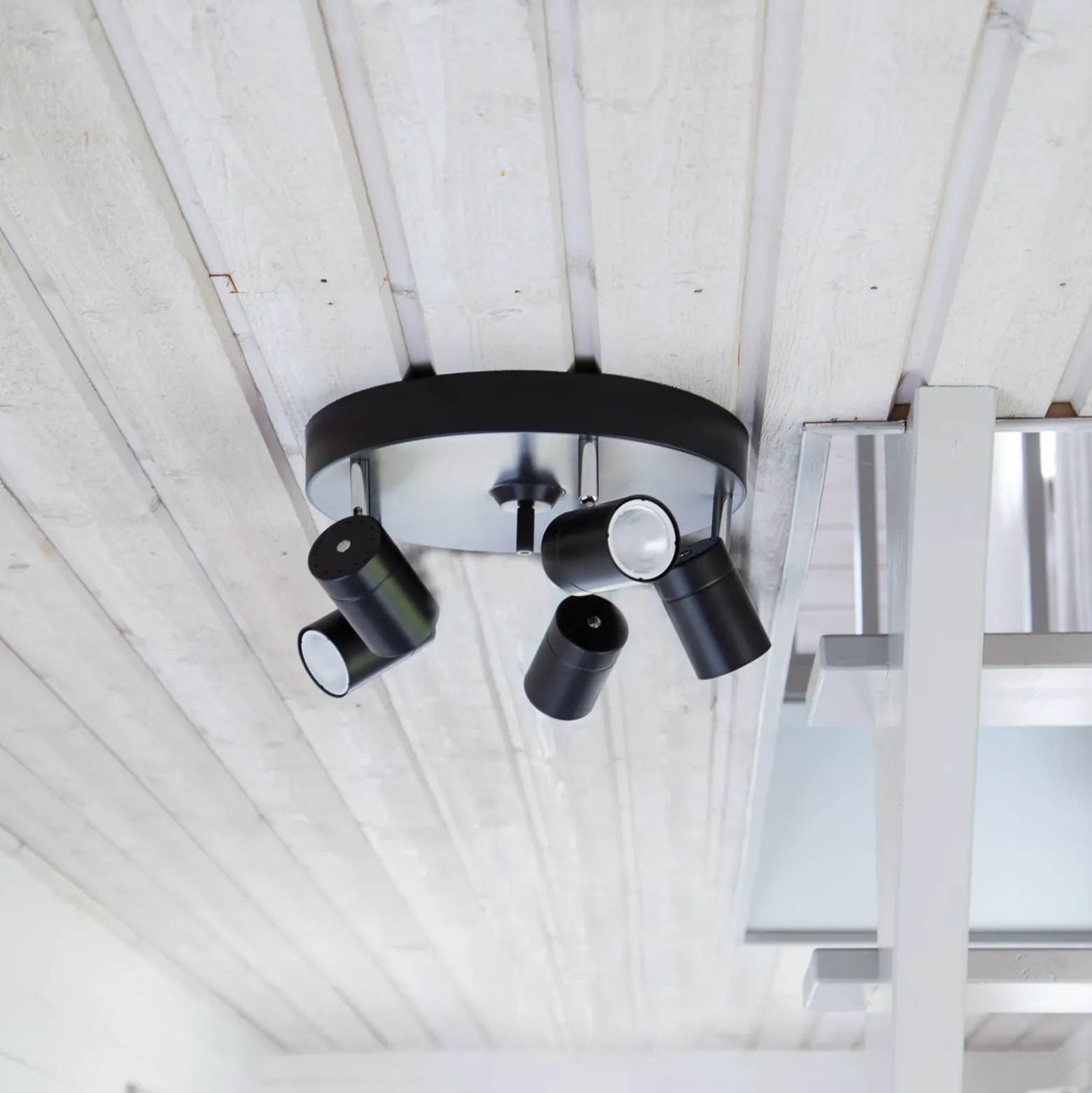 By Rydéns Correct downlight 5 luces negro mate