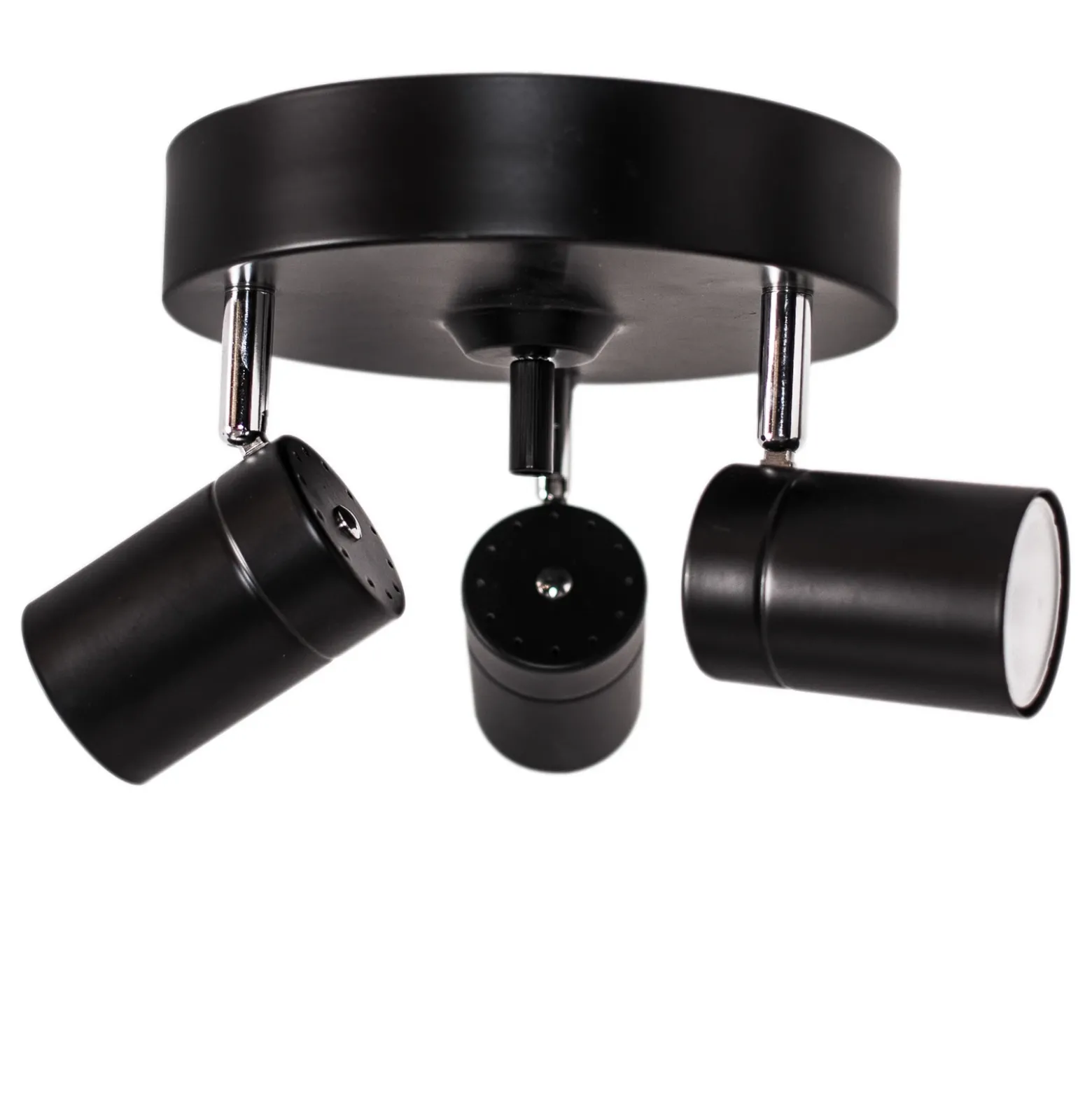 By Rydéns Correct foco de techo 3 luces negro mate
