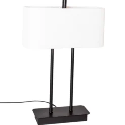 By Rydéns Luton lámpara mesa, blanco/negro, 56cm