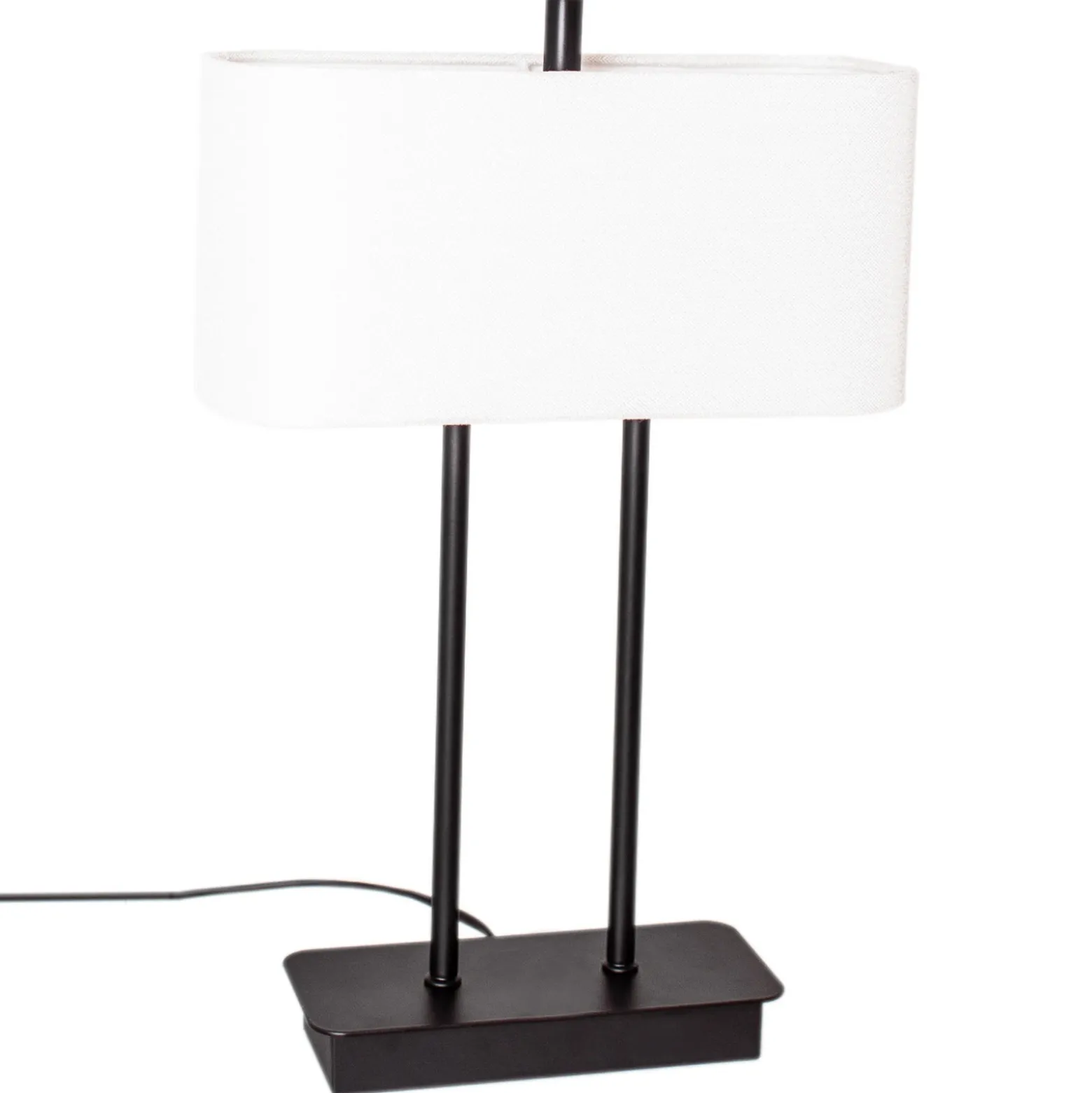 By Rydéns Luton lámpara mesa, blanco/negro, 56cm