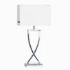 By Rydéns Omega lámpara de mesa cromo/blanco altura 52cm