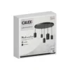 Calex Retro lámpara colgante redondo 5 luces negro