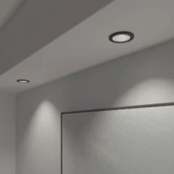Calex Smart Halo downlight empotrable CCT RGB negro