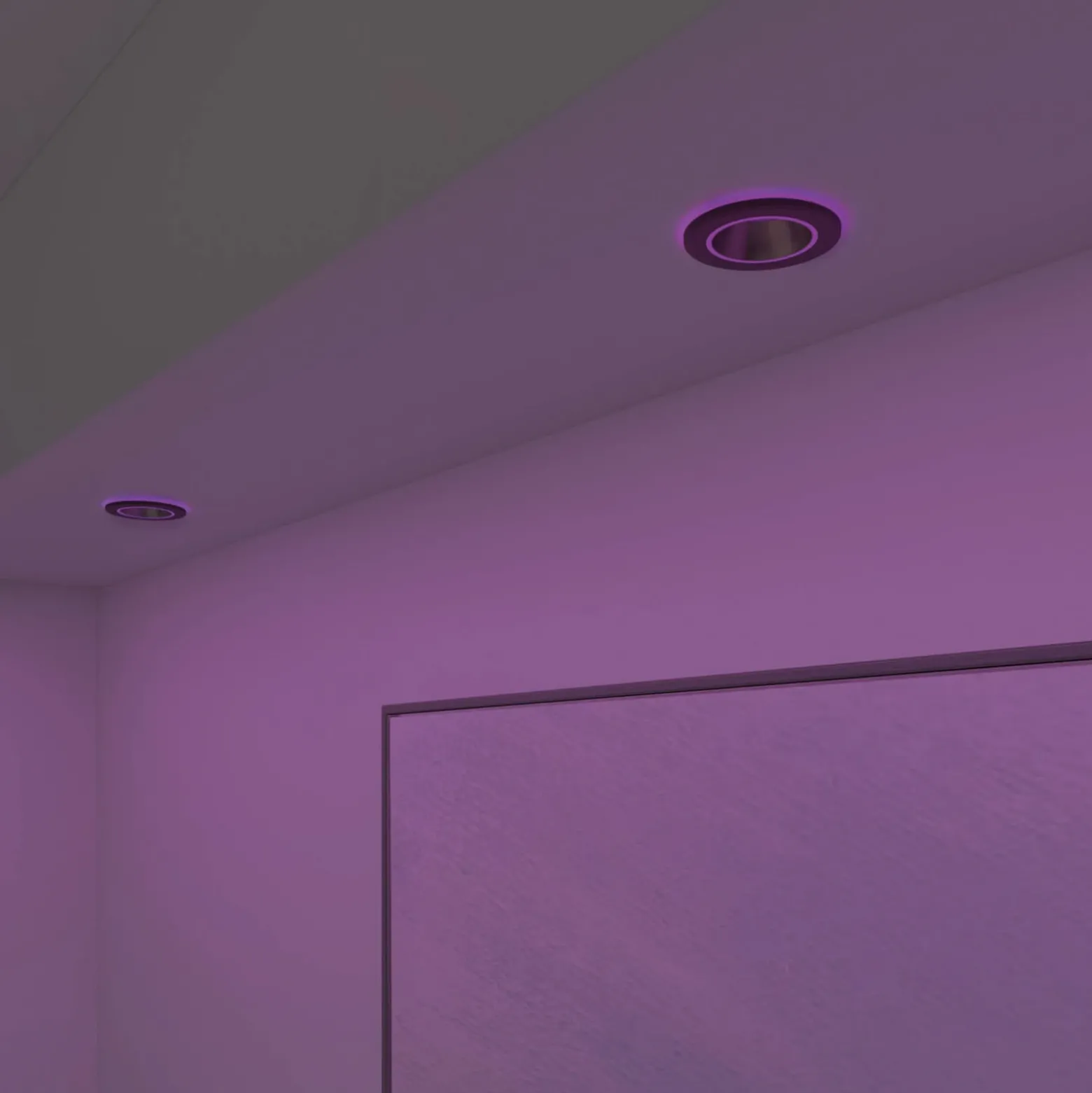 Calex Smart Halo downlight empotrable CCT RGB negro