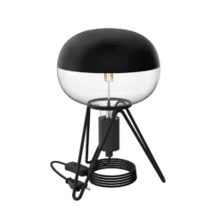 Calex Tripod lámpara de mesa, negro