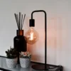 Calex U-Line lámpara de mesa con 1,5 m cable negro