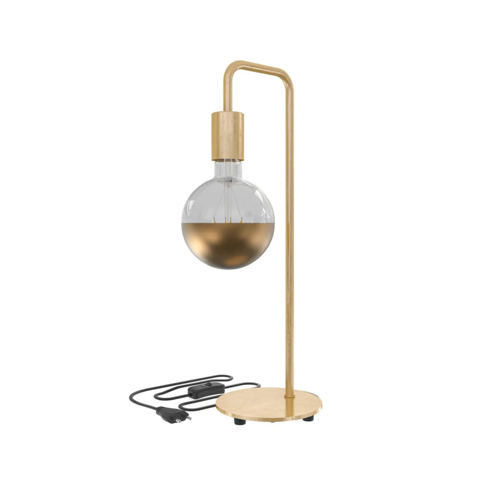 Calex U-Line lámpara de mesa con 1,5 m cable, oro