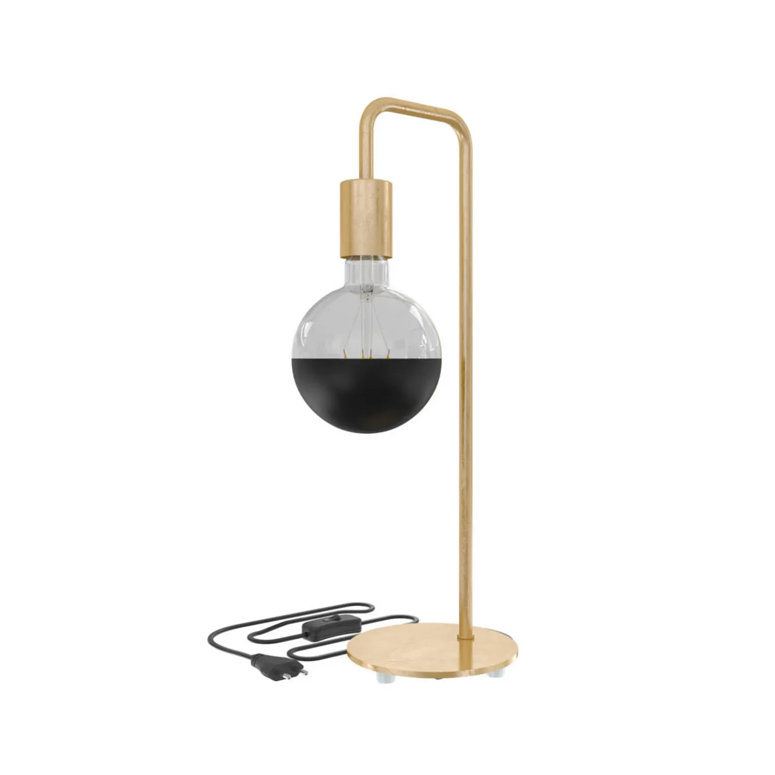 Calex U-Line lámpara de mesa con 1,5 m cable, oro