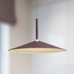 Calice Lámpara colgante LED, café, Ø 47,5 cm, regulable en altura