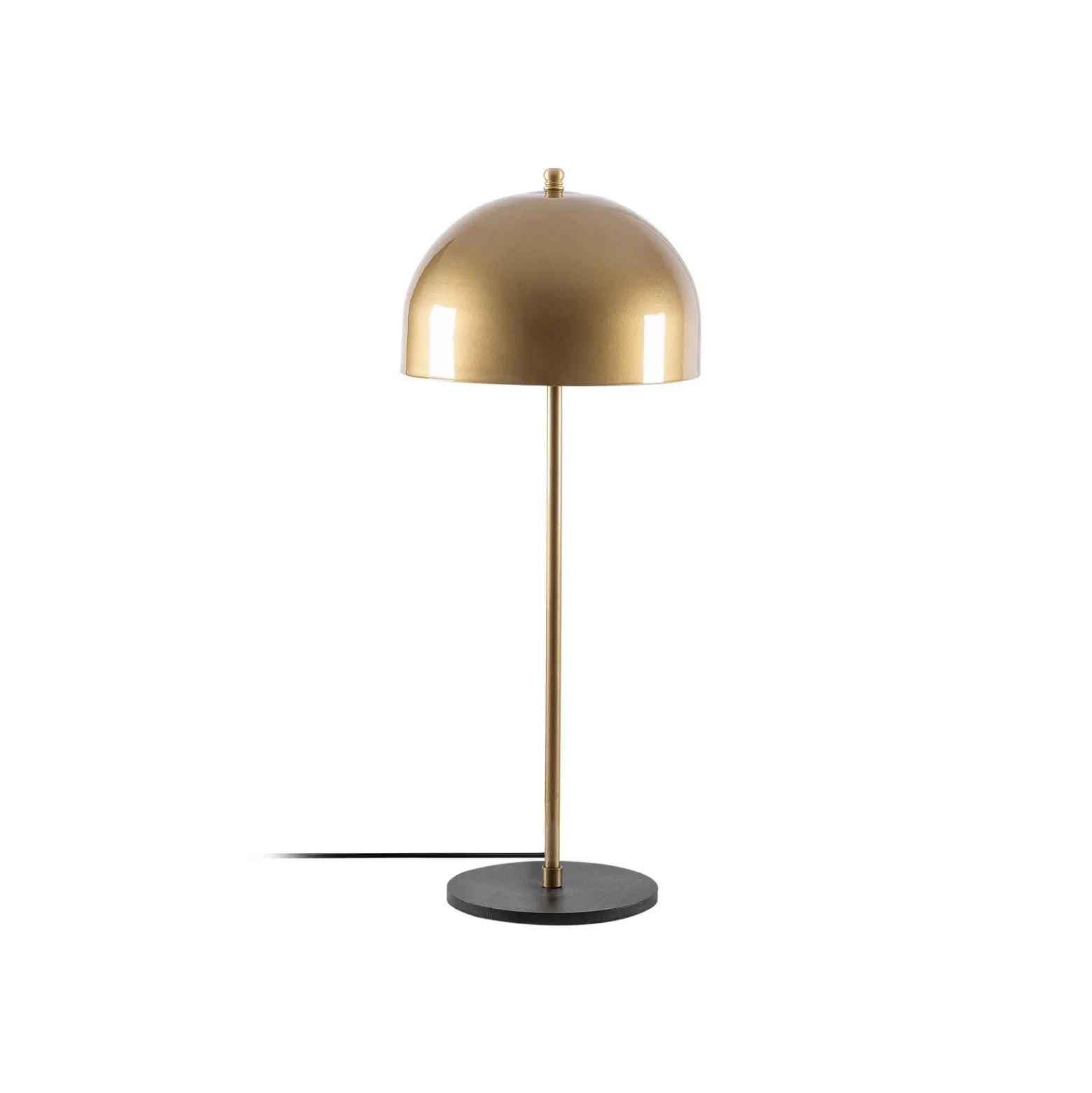 Can NT-134 lámpara de mesa, dorada, pantalla semicircular