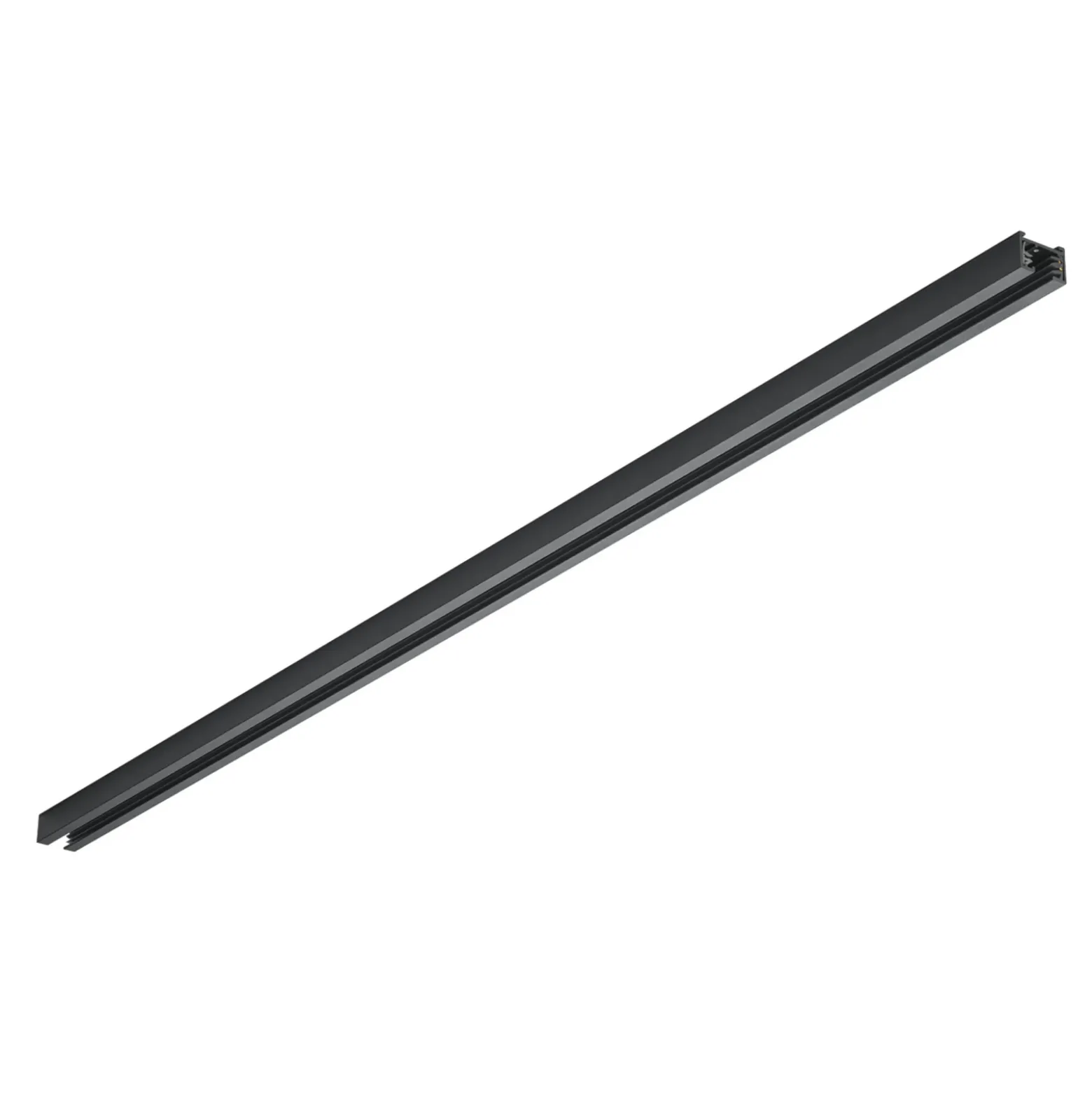 carril bifásico DUOline, negro mate, 100 cm