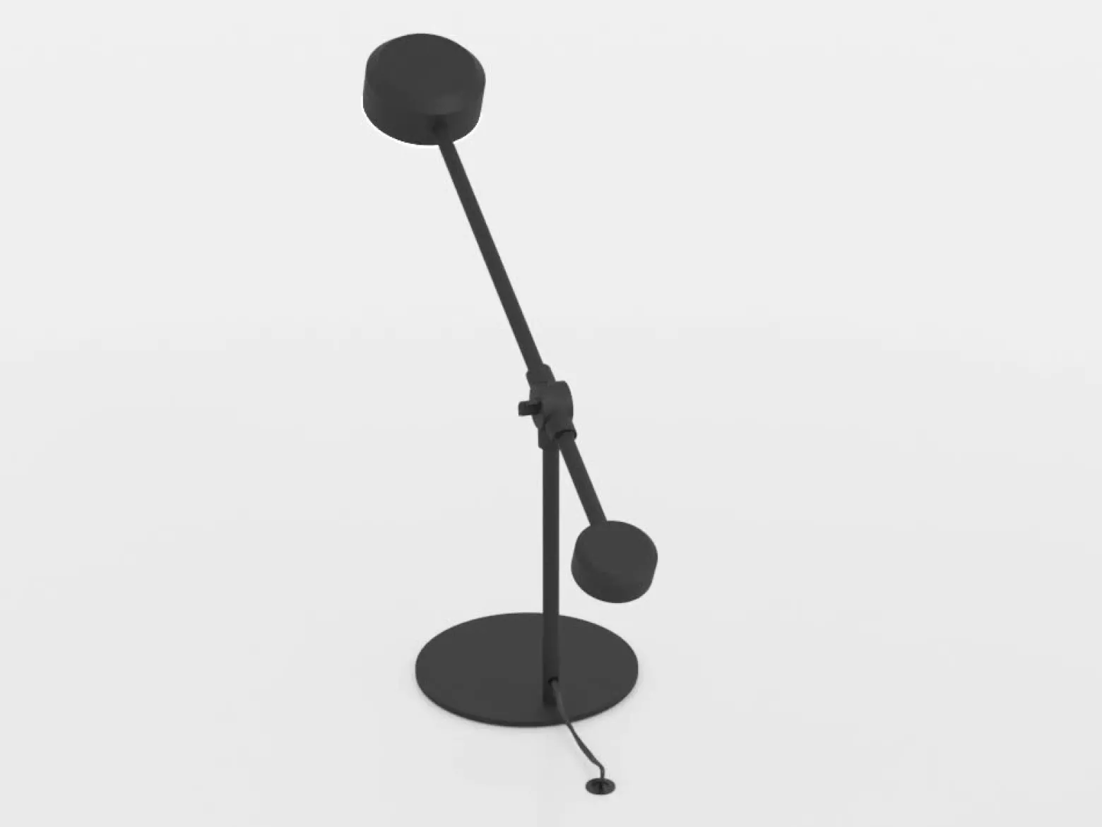 Clavellina lámpara de mesa LED, negra, inclinable
