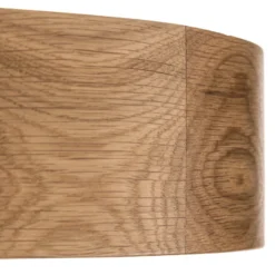 Cleo plafón, Ø 38 cm, 3 luces, madera de roble, E27