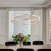Colette Lámpara colgante LED, oro rosa