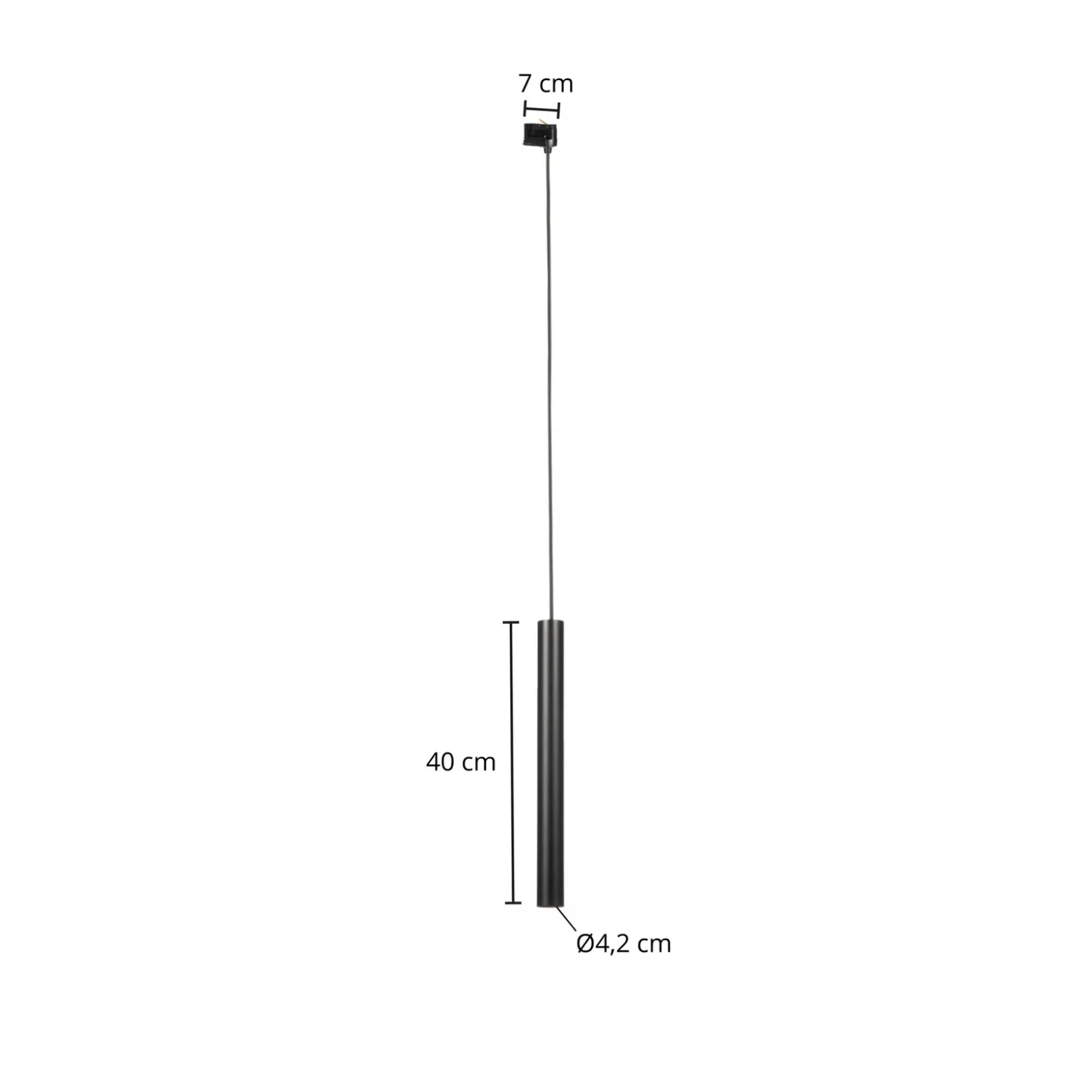 Colgante Arcchio Ejona negro E27 4/40cm