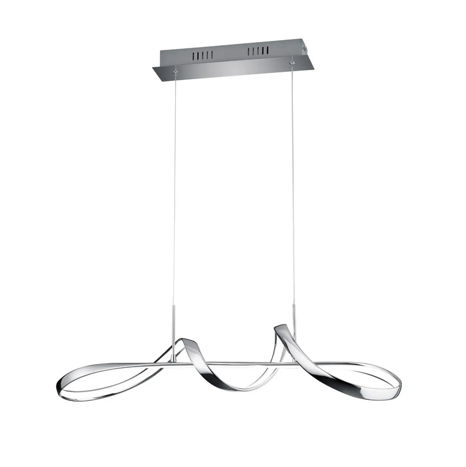 Colgante LED Perugia interruptor atenuación, cromo