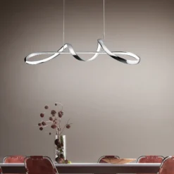 Colgante LED Perugia interruptor atenuación, cromo