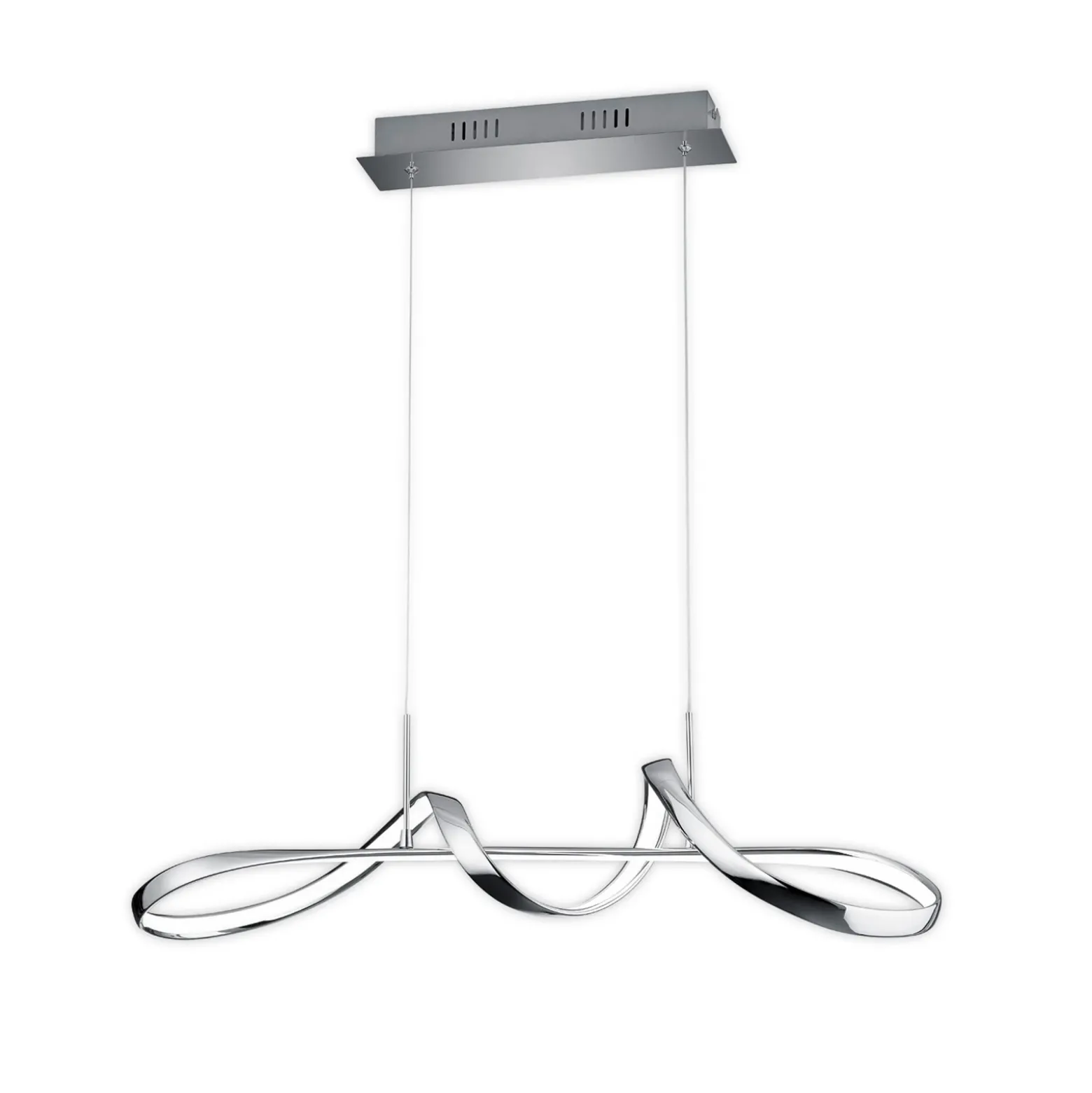 Colgante LED Perugia interruptor atenuación, cromo