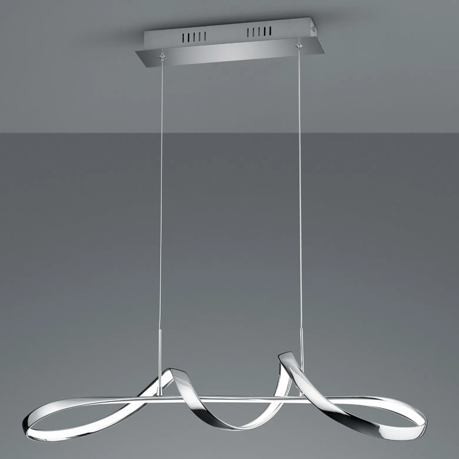 Colgante LED Perugia interruptor atenuación, cromo