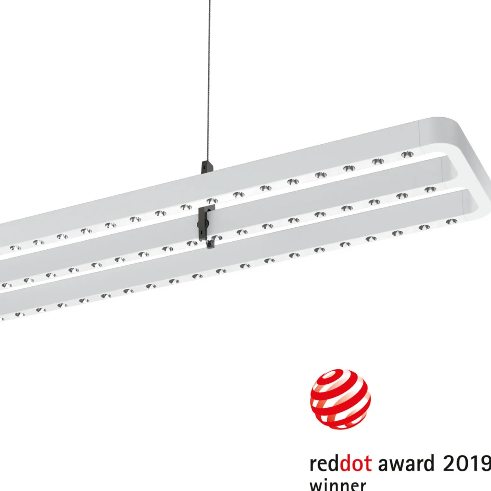 Colgante LED Small Line, sensor, 126 cm, blanco