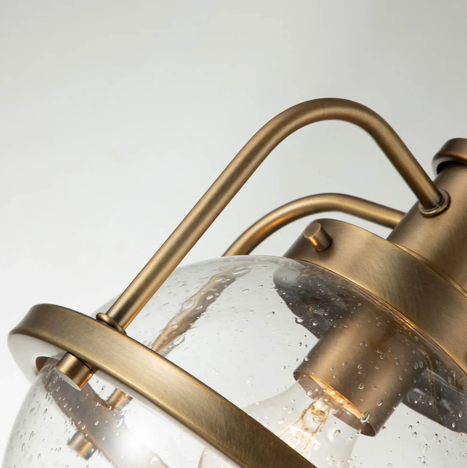Colgante Tricocent, latón/transparente, 1 luz