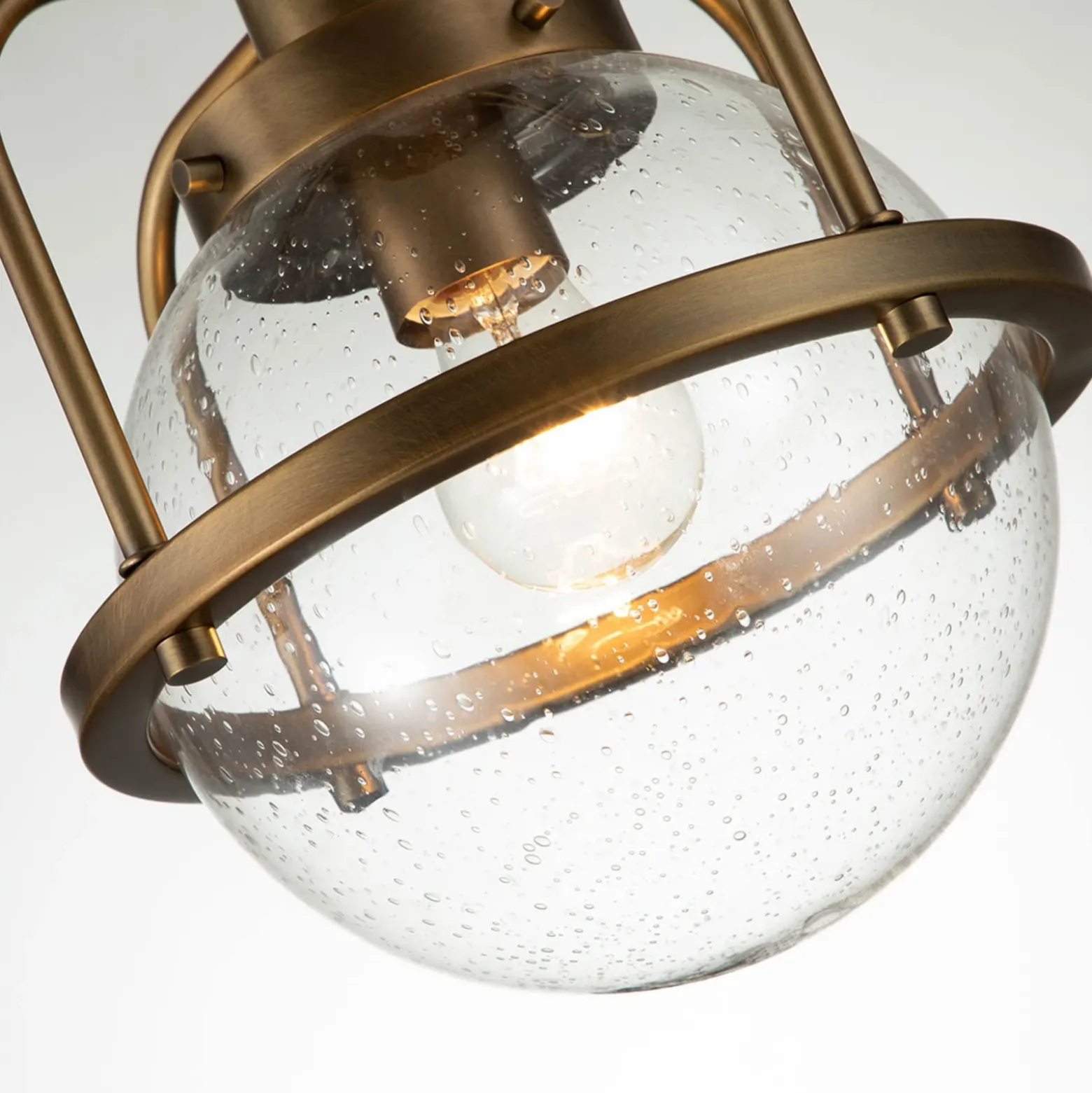Colgante Tricocent, latón/transparente, 1 luz