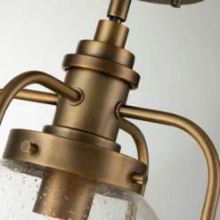 Colgante Tricocent, latón/transparente, 1 luz