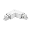Conector de esquina BRUMBERG ONETRACK, blanco, con conductor de protección
