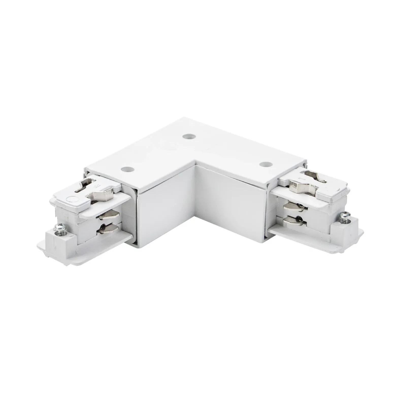 Conector de esquina BRUMBERG ONETRACK, blanco, con conductor de protección