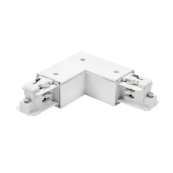 Conector de esquina BRUMBERG ONETRACK, blanco, conductor de protección exterior