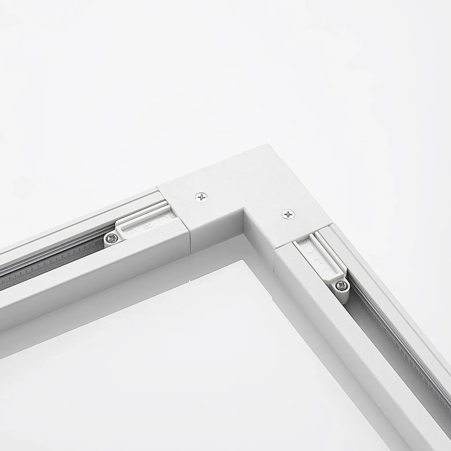 Conector de esquina Lindby Linaro, blanco, sistema de riel monofásico