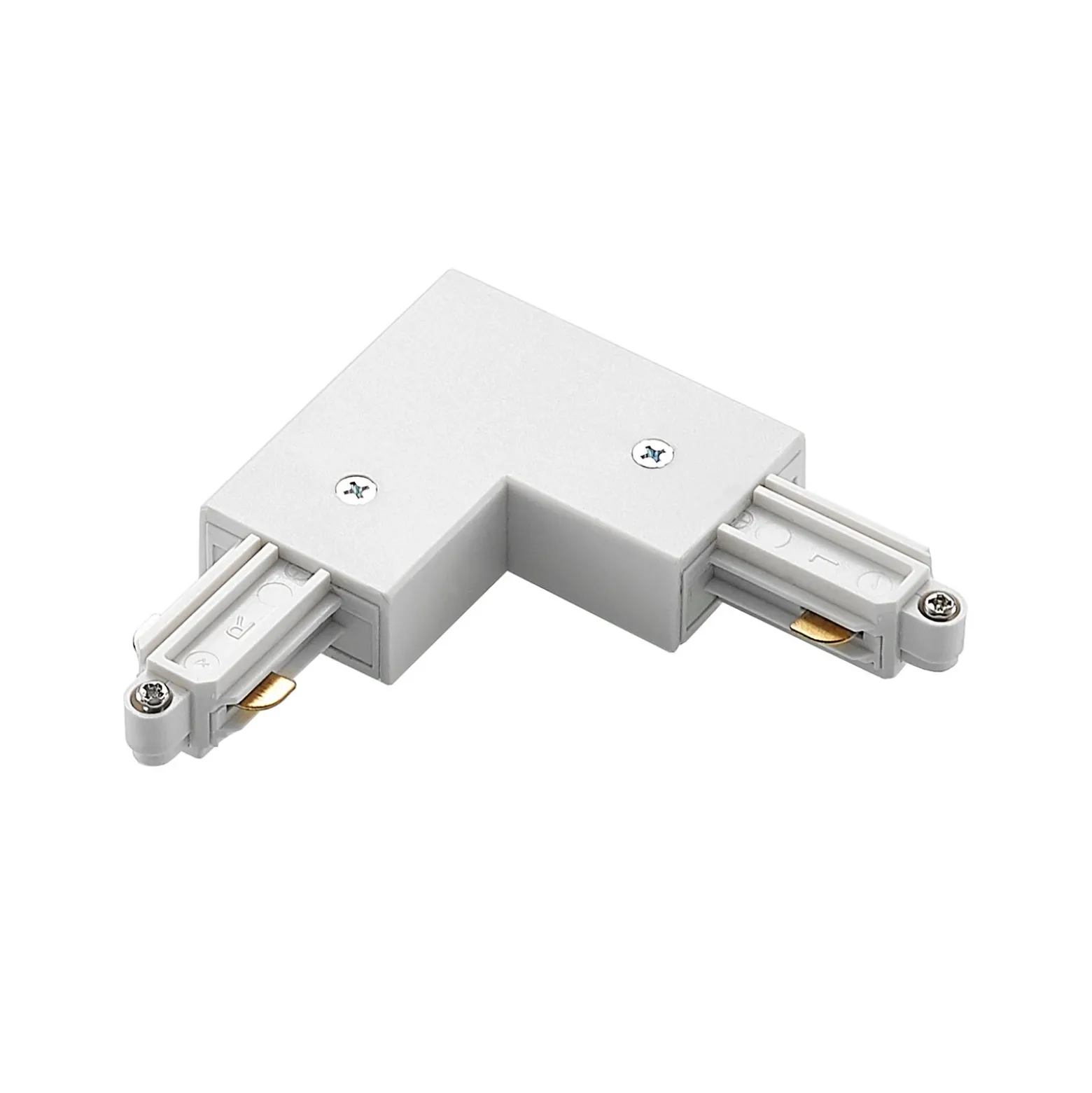 Conector de esquina Lindby Linaro, blanco, sistema de riel monofásico
