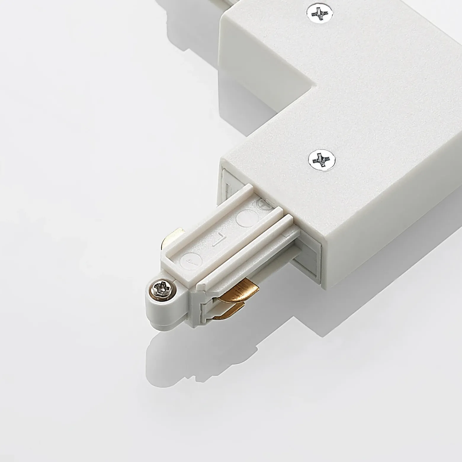 Conector de esquina Lindby Linaro, blanco, sistema de riel monofásico