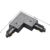 Conector de esquina Lindby Linaro, negro, sistema de riel monofásico
