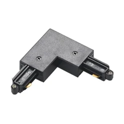 Conector de esquina Lindby Linaro, negro, sistema de riel monofásico
