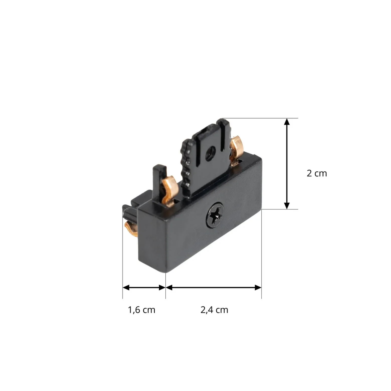 Conector de esquina Lindby Lumaro, negro, plástico