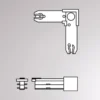 Conector de esquina Volare riel bifásico, 90°, blanco