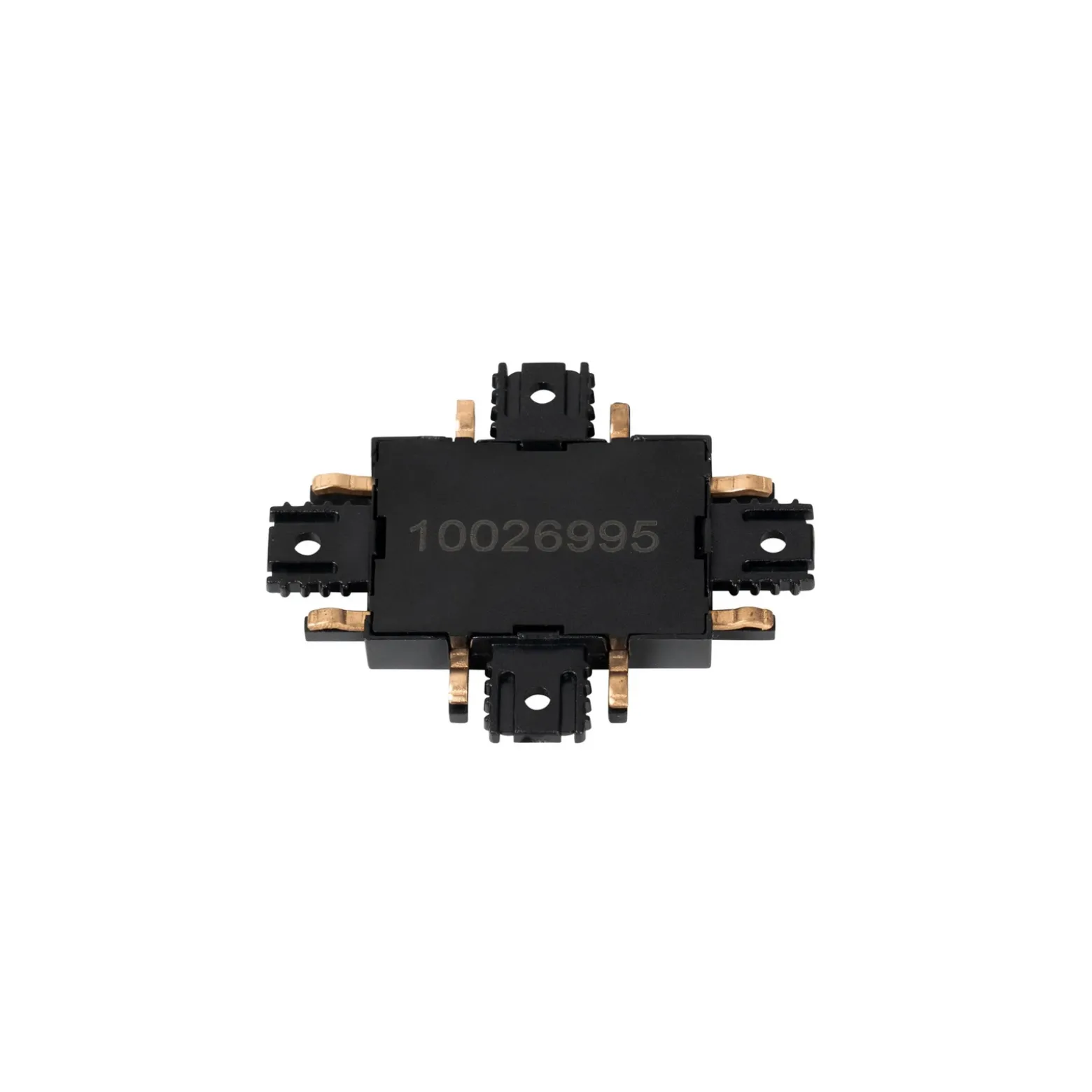 Conector en cruz Lindby Lumaro, negro, plástico