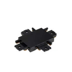 Conector en cruz Lindby Lumaro, negro, plástico