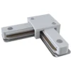 Conector en L Riel, riel monofásico, blanco